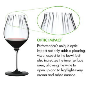 Riedel Fatto A Mano Performance Pinot Noir Black Base