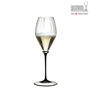Riedel Fatto A Mano Performance Champagne Glass Black Stem