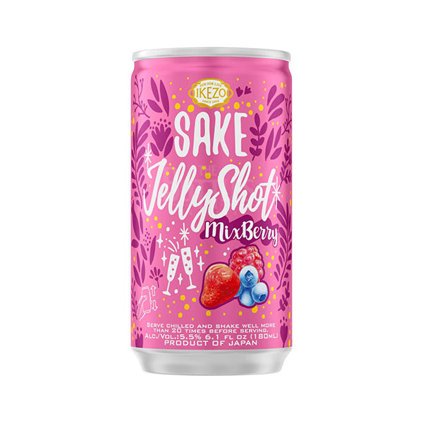 Ikezo Sake Jelly Shot Mix Berry 180 ML x 30 Cans
