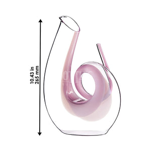 Riedel Decanter Curly Fatto A Mano Pink